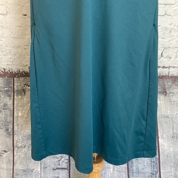 TITLE NINE- Freelance Dress Solid Fit& Flare V Neck Romper Athletic Gorp Skort - Picture 8 of 16